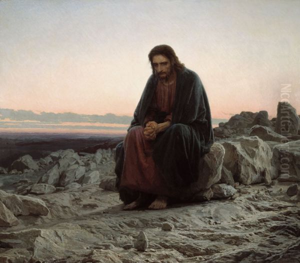 Christ in the Wilderness, 1873 by Ivan Nikolaevich Kramskoy