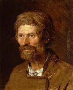 Head Of An Old Ukranian Peasant by Ivan Nikolaevich Kramskoy