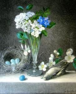 Still Life Of Flowers by William Cruickshank