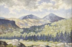 Fir Trees And Mountains by William Cruickshank