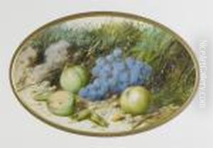 Still Lifes Of Fruit On A Sandy Bank by William Cruickshank