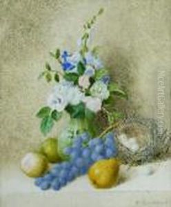 Stilllife Of Flowers In A Vase