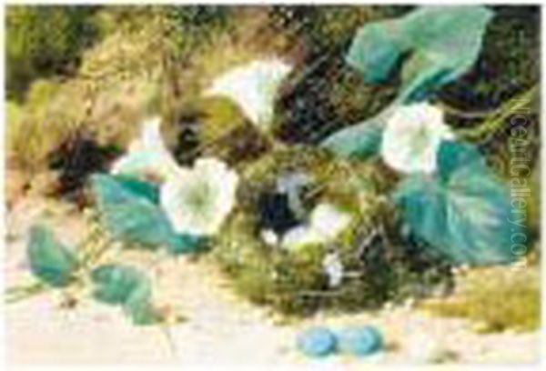 Still Life With Birds Nest And Convolvulus - view 1