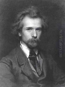 Portrait Of The Artist Paval Shestakova by Ivan Nikolaevich Kramskoy