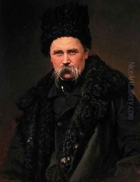 Portrait of the Ukranian Author Taras Grigorievich Shevchenko (1814-61), 1871 - view 1