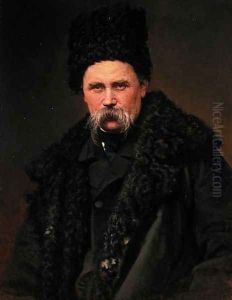 Portrait of the Ukranian Author Taras Grigorievich Shevchenko (1814-61), 1871