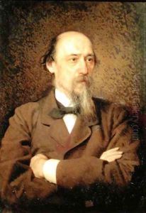 Portrait of Nikolay Alekseyevich Nekrasov, 1877 Portrait of Nikolay Alekseyevich Nekrasov, 1877