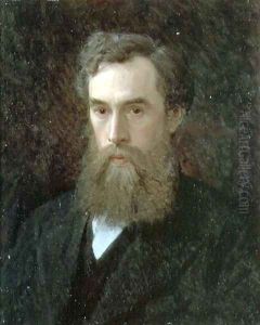 Portrait of Pavel Mikhailovich Tretyakov (1832-98) 1876 by Ivan Nikolaevich Kramskoy