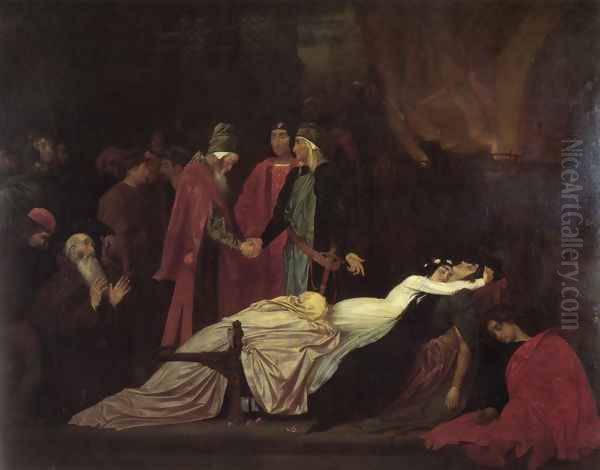 The Reconciliation Of The Montagues And Capulets Over The Dead Bodies Of Romeo And Juliet - view 1