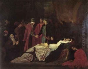 The Reconciliation Of The Montagues And Capulets Over The Dead Bodies Of Romeo And Juliet