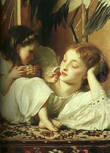 Mother and Child (Cherries) (detail) 1865
