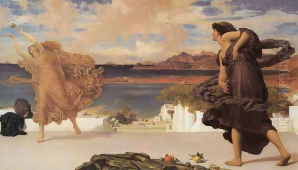 Greek Girls Playing At Ball - view 1