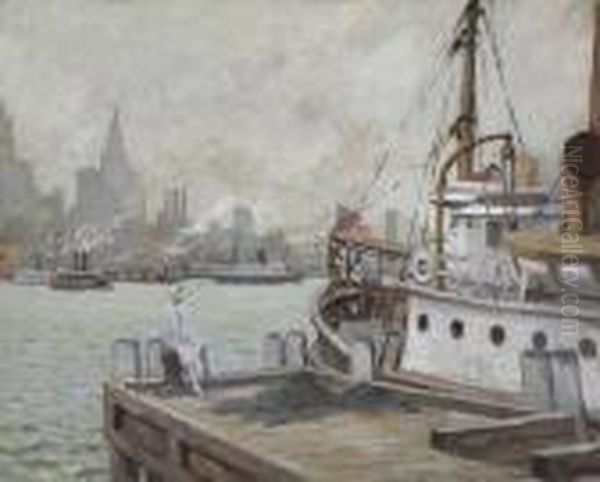 Morning In New York Harbor - view 1