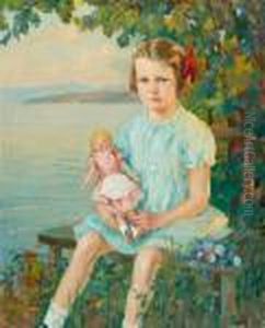 Portrait Of Eva Meyerweissflog At The Starnbergersee Portrait Of Eva Meyerweissflog At The Starnbergersee