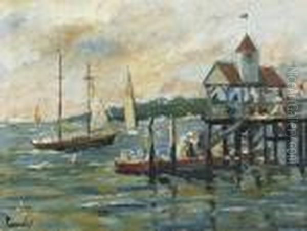 Boats By A Pier - view 1