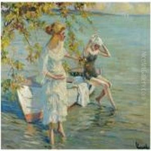 Am Badeplatz (the Bathers) by Edward Alfred Cucuel