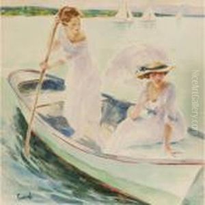 Boating On A Sunday Afternoon by Edward Alfred Cucuel