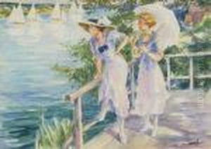 Regatta On The Lake by Edward Alfred Cucuel