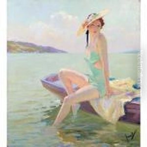 Badende Im Boot (the Bathing Hour)