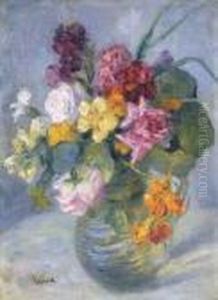 Floral Still Life by Edward Alfred Cucuel