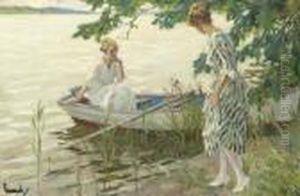 An Afternoon On The Lake by Edward Alfred Cucuel