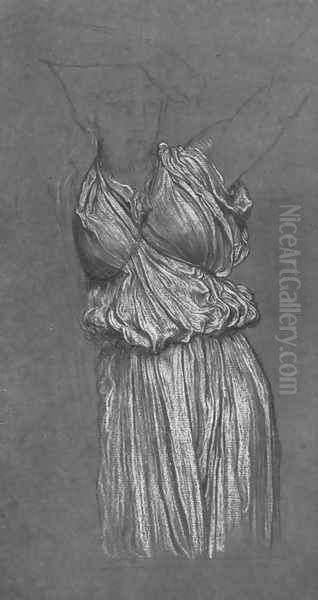 Study Of Drapery For The Last Watch Of Hero - view 1