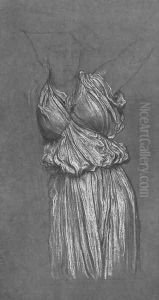 Study Of Drapery For The Last Watch Of Hero