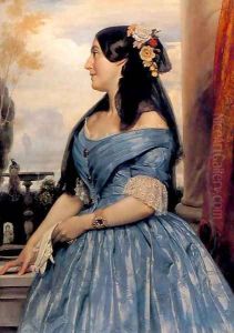 Portrait Of A Lady by Lord Frederick Leighton