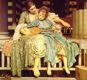 The Music Lesson by Lord Frederick Leighton