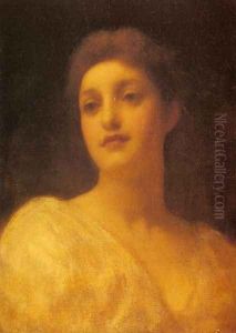 The Head Of A Girl by Lord Frederick Leighton