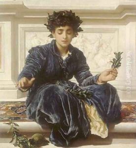 Weaving the Wreath by Lord Frederick Leighton