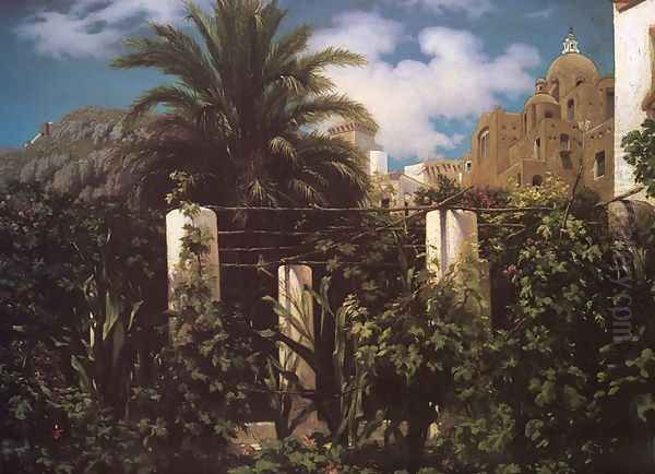 Garden of an Inn, Capri - view 1