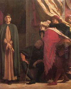 Dante in Exile [detail: right] by Lord Frederick Leighton