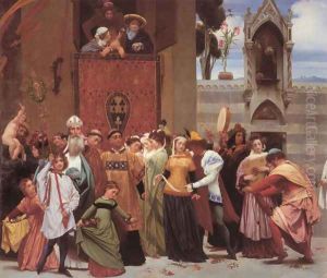 Cimabue's Celebrated Madonna [detail left] by Lord Frederick Leighton