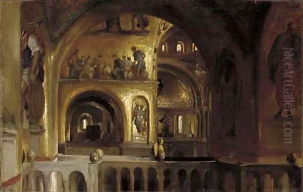 The Interior of St Mark's, Venice - view 1