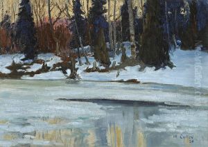 Winter Evening In The Laurentians by Maurice Galbraith Cullen