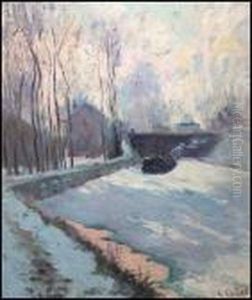 Sunshine And Hoar Frost, France by Maurice Galbraith Cullen