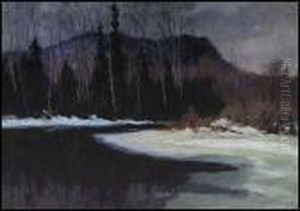 Spring, The Cache River, Mount Tremblant, Quebec - view 1