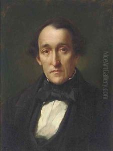 Portrait of Dr Frederic Septimus Leighton, the artist's father by Lord Frederick Leighton