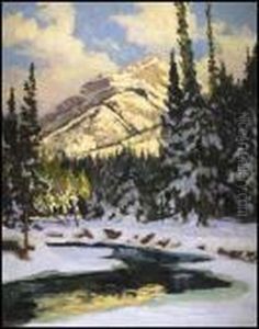 Mount Norquay From Echo River Mount Norquay From Echo River