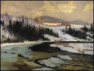 Sun On The Hills, Piedmont by Maurice Galbraith Cullen