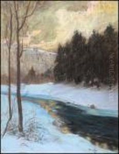 The River In Winter by Maurice Galbraith Cullen