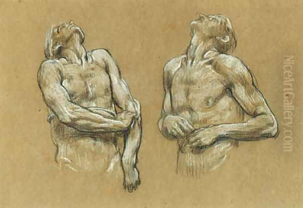 Study for 'And the Sea gave up the Dead which were in it' - view 1