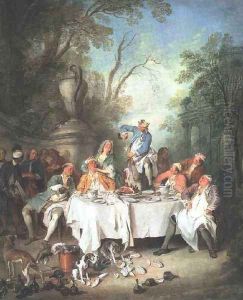 Luncheon Party in a Park c. 1735