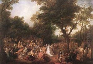 Fete in a Wood 1720-25 by Nicolas Lancret