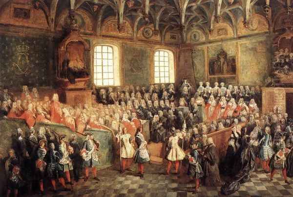 The Seat of Justice in the Parliament of Paris in 1723, c. 1724 - view 1