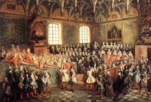 The Seat of Justice in the Parliament of Paris in 1723, c. 1724