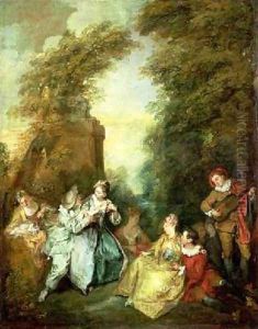 Conversation Galante by Nicolas Lancret
