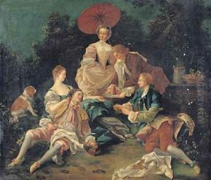 Picnic in a Park by Nicolas Lancret