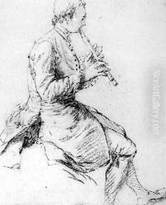 The Recorder Player by Nicolas Lancret